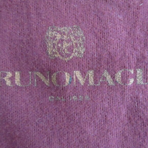 Bruno Magli Designer Flannel Dust Bag 14" x 7" Drawstring Maroon Red - Picture 2 of 7